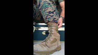 How to Tie Boots  Boot Bands  Lace Boots [upl. by Ecahc132]