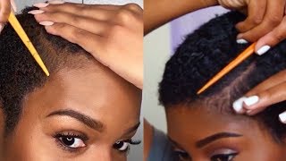 I Tried Following A JAELAH MAJETTE Short Natural Hair Tutorial  Nia Hope [upl. by Norven]