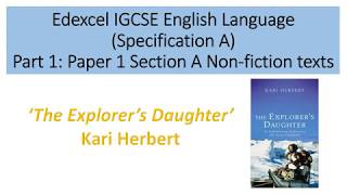 Analysis of The Explorers Daughter by Kari Herbert [upl. by Ameerak]