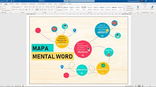 Como crear un mapa mental en WORD [upl. by Darya270]