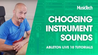 Ableton Live Tutorials Choosing instrument sounds [upl. by Meit891]