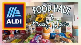 ALDI FOOD HAUL amp MEAL PLAN  GROCERY HAUL UK [upl. by Ayeka423]