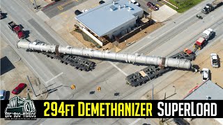 Demethanizer Tower Superload  Lone Star Transportation [upl. by Cavan]