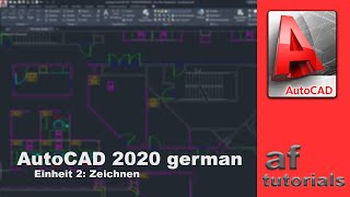 AutoCAD deutsch  Einheit 2  Zeichnen [upl. by Katz543]