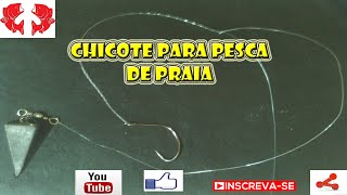 Chicote para Pesca de Praia Dicas e Pescas [upl. by Tija]