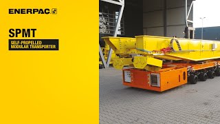 SelfPropelled Modular Transporter  SPMT  Enerpac Heavy Lifting Technology [upl. by Hoenack]