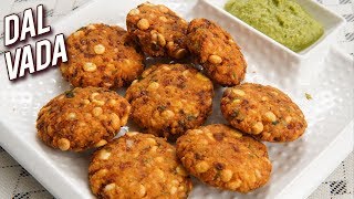 Dal Vada Recipe  How To Make Dal Vada At Home  South Indian Snack  Crispy Vada Recipe  Ruchi [upl. by Lanuk768]