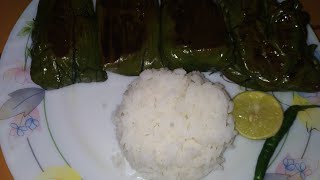 ইলিশ মাছের পাতুরি। Ilish macher paturi [upl. by Wonacott]