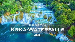 KRKA Waterfalls  National Park Croatia 🇭🇷  by drone 4K remastered [upl. by Demmahum]