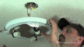 How To Replace A Ceiling Light Fixture [upl. by Archer]