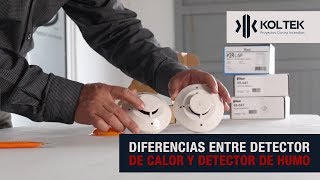 Diferencias entre detector de calor y detector de humo [upl. by Siroled]