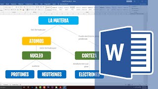 Como hacer un MAPA CONCEPTUAL en WORD 2020 [upl. by Oidiple]