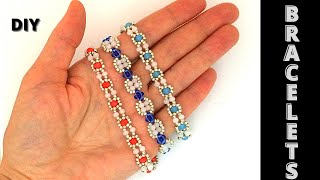 DIY Beaded Bracelets How to make braceletseasy beading tutorials [upl. by Ecertak]