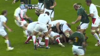 Rugby 2007 Pool A England v South Africa [upl. by Maunsell355]