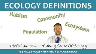 Ecology  Key Definitions  GCSE Biology 91 [upl. by Marlen]