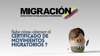 Certificado de Movimientos Migratorios MejorEnLínea [upl. by Anahtor]