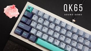 Sound Demo  QK65  KTT Strawberry Switches [upl. by Wood]