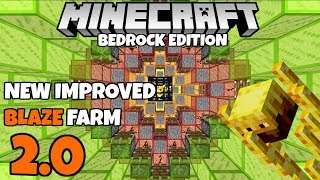 Minecraft Simple BLAZE FARM 20 Tutorial Bedrock Edition MCPE PE Xbox [upl. by Kcoj71]