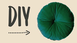 DIY Round Cushion  Beginner Friendly [upl. by Toll219]