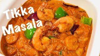 PRAWN TIKKA MASALA RESTAURANT STYLE  TIKKA MASALA RECIPE  PRAWN RECIPE [upl. by Yenalem988]