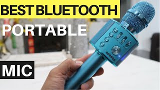 BONAOK Bluetooth Microphone UNBOX amp REVIEW  Karaoke Mic With Speaker [upl. by Aalst526]