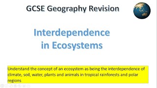 Interdependence in ecosystems [upl. by Hankins]