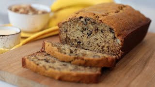 The PERFECT Banana Bread Recipe  Baking Basics [upl. by Ahsoym]