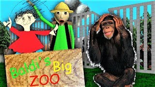 WHO WANTS TO GO TO BALDIS BIG ZOO IN BALDIS BASICS  Baldis Basics Mod Baldis Basics Zoo [upl. by Kcirrad315]