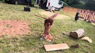 A fabulous range of wooden sculpture at Caerleon festival 2024 [upl. by Imhsar]