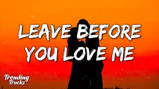 Marshmello x Jonas Brothers  Leave Before You Love Me Lyrics [upl. by Dehlia]