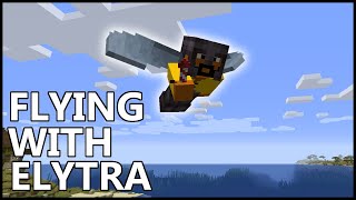 How To Fly With ELYTRA In Minecraft [upl. by Morena867]