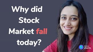 Why Stock Market Crashed today  Why did stock market fall today shorts [upl. by Troth]