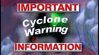 Emergency Cyclone Warning Broadcast [upl. by Leiuqeze]