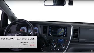 Know your Toyota  Toyota Dash Camera User Guide [upl. by Anabahs]