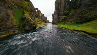 FPV Drone Flight through Beautiful Iceland Canyon [upl. by Sluiter490]