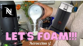 How To Foam Milk With Aeroccino 3 Make Coffee With Foam Tips amp Tricks  Easy Foamed Latte Recipe [upl. by Lleral437]