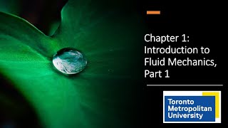 Introduction to Fluid Mechanics Part 1 [upl. by Bradshaw]