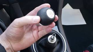 Subaru STI shift knob install  Genuine Subaru Accessory [upl. by Delorenzo]