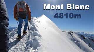 Mont Blanc 4810m  Goûter Route  August 2020 [upl. by Ace935]