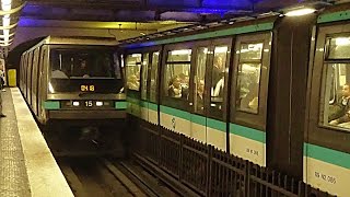 Métro de Paris ligne 4  Matériel MP89 Ratp [upl. by Clark]