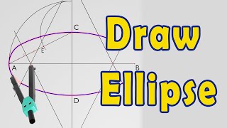 This Is The EASIEST Method To Draw An Ellipse Manually [upl. by Assiran]