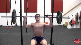 How To Seated Barbell Shoulder Press [upl. by Nawad]