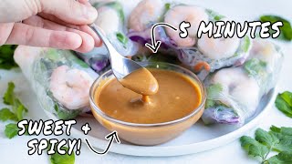 The EASIEST Peanut Dipping Sauce Recipe [upl. by Hsihsa]