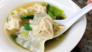 WONTON SOUP  Quick Wonton Soup Broth Recipe  Simply Mamá Cooks [upl. by Etteragram641]