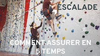 Escalade  Comment assurer en 5 temps tutoriel [upl. by Anadal131]