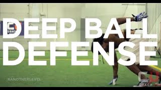 Football Tips Defensive Back How To Defend The Deep Ball [upl. by Fonzie552]