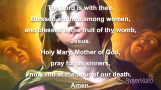 The Hail Mary Prayer  Catholic Prayers [upl. by Ollecram]