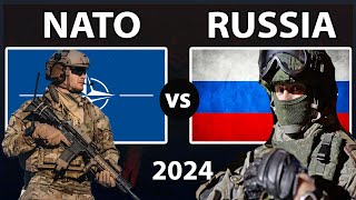 Russia vs NATO  Military Power Comparison 2024  NATO vs Russia [upl. by Assillem]