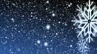 Gently Falling Snow Video Loop with Rotating Snowflake free download [upl. by Inama]