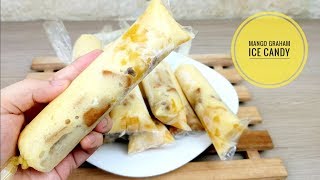 Mango Graham ice candy  How to make ice candy Business recipe [upl. by Specht]